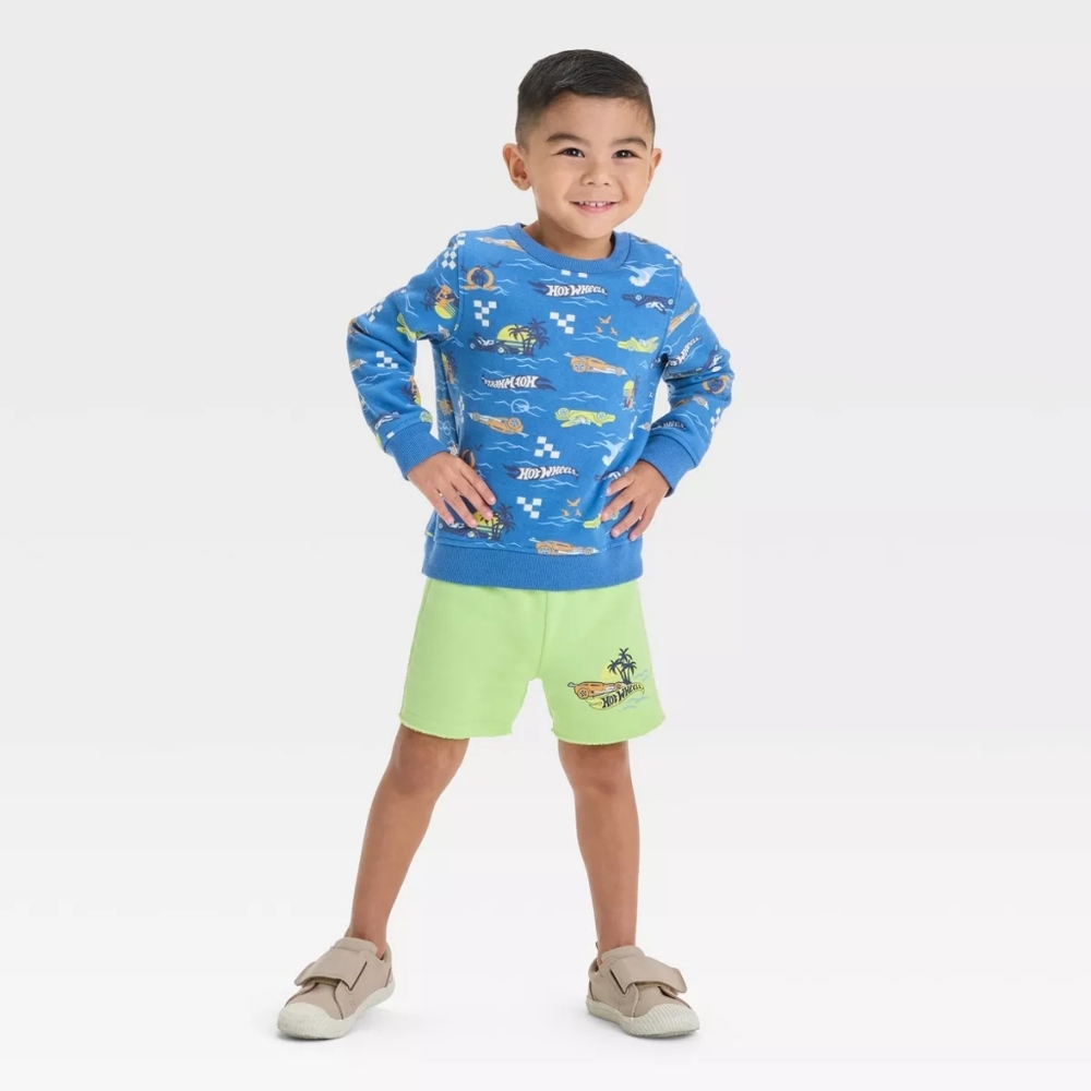 Hot Wheels Sweatshirt and Shorts Set